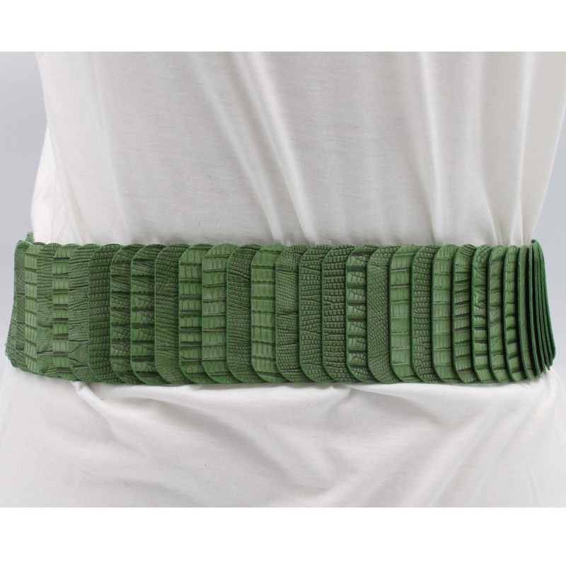 Glamexx24 Women's Elastic Waist Belt 6 cm Wide Waist Belt