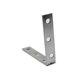 6 x fiXte Steel Corner Brace Repair Brackets Zinc Plated Right Angle 75mm x 16mm