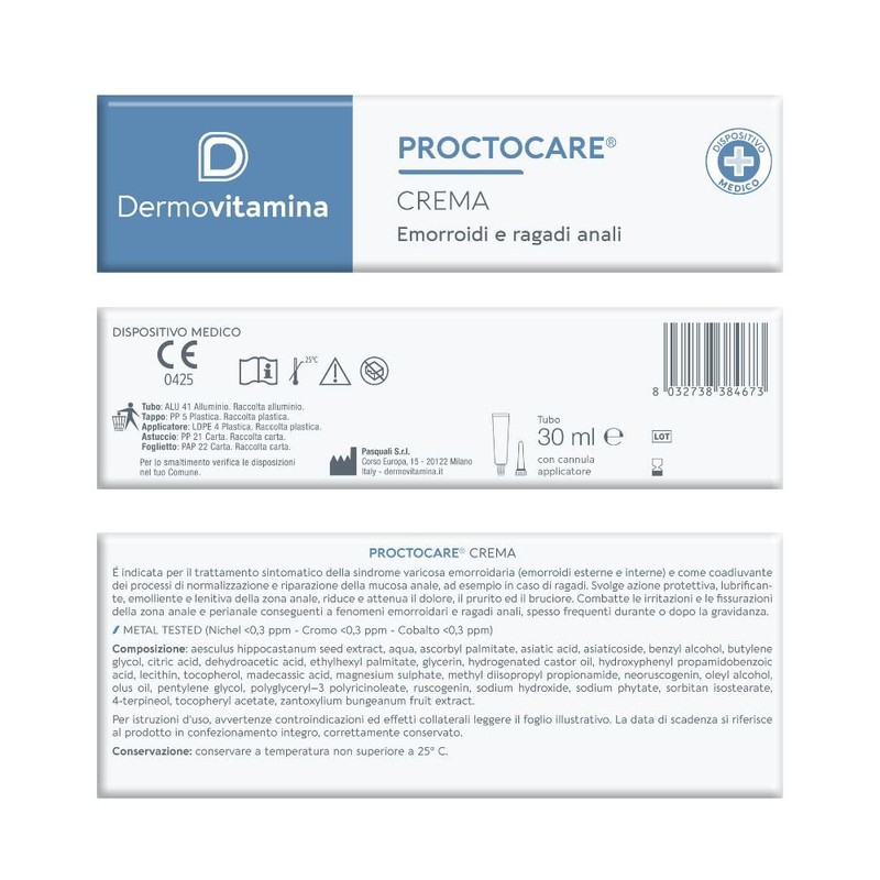 Dermovitamina - Proctocare Crema 30ml - Crema Proctologica Lenitiva