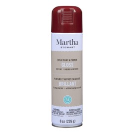 MARTHA STEWART Paint & Primer 8oz Spray Paint, Gloss Chipotle (42885)