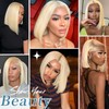 EAGERA Blonde Bob Glueless Wig Human Hair Pre Plucked Pre