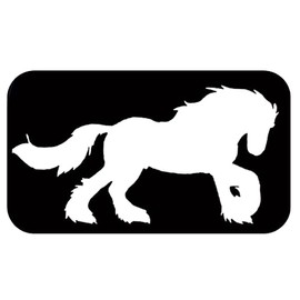 Gypsy Vanner Horse Sticker TP 1300 vinyl 6" Decal