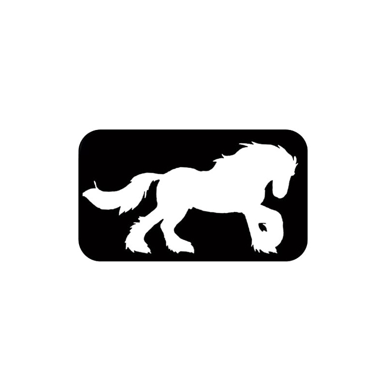 Gypsy Vanner Horse Sticker TP 1300 vinyl 6" Decal