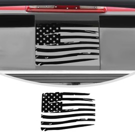 Linskip Center Sliding Window Decal Compatible with 2014-2023 2024 Chevy Colorado & GMC Canyon Accessories, for Colorado Center Back Glass Vinyl Decals, Precut Sticker for Colorado Accessories(Flag)
