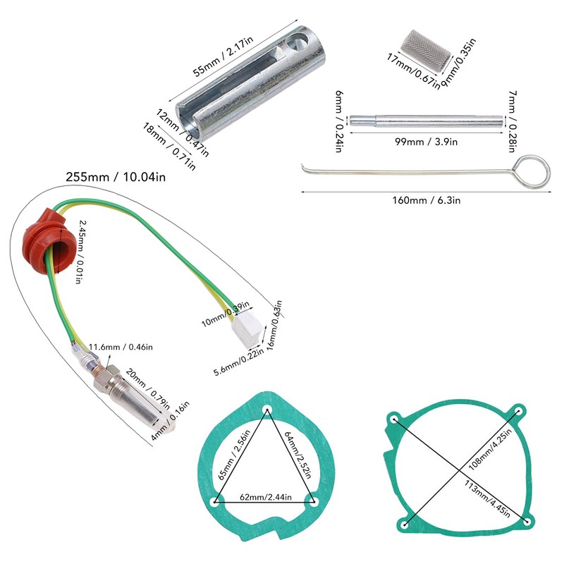 12V 2KW Air Diesel Parking Heater Repair Kit with Ceramic