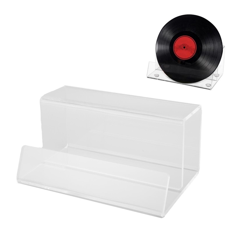Vinyl Record Stand Acrylic Holder Rack Retro Albums Turntables Decoration