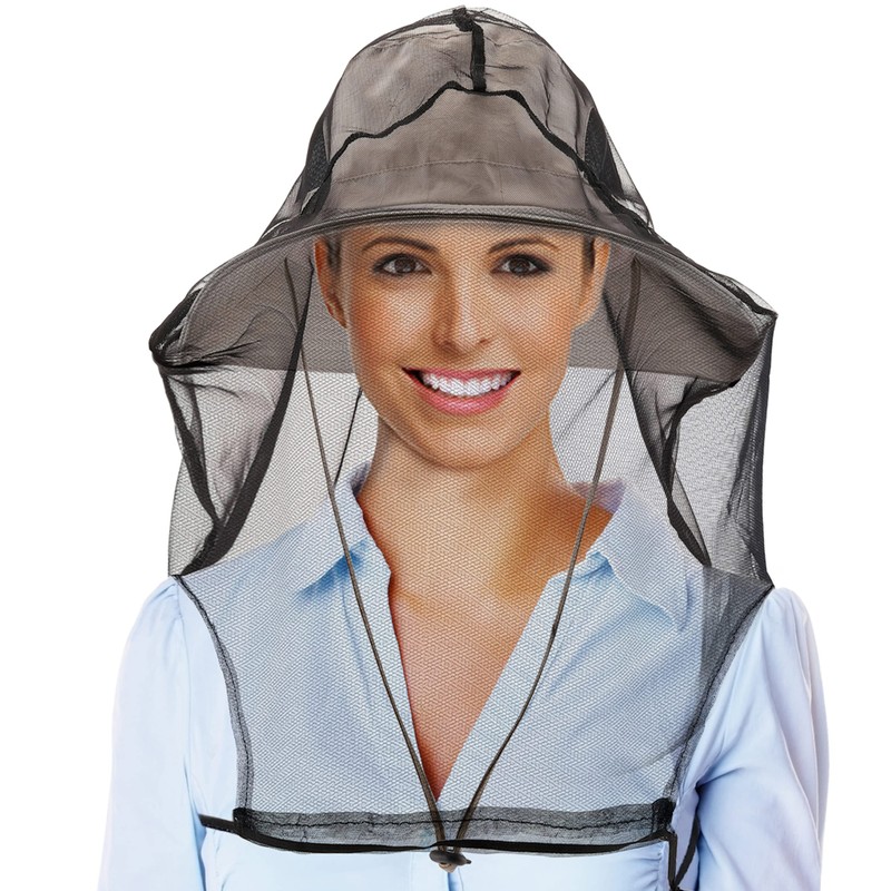 CozyCabin 3 Pcs Mesh Mosquito Head Net, Fully Covered Face