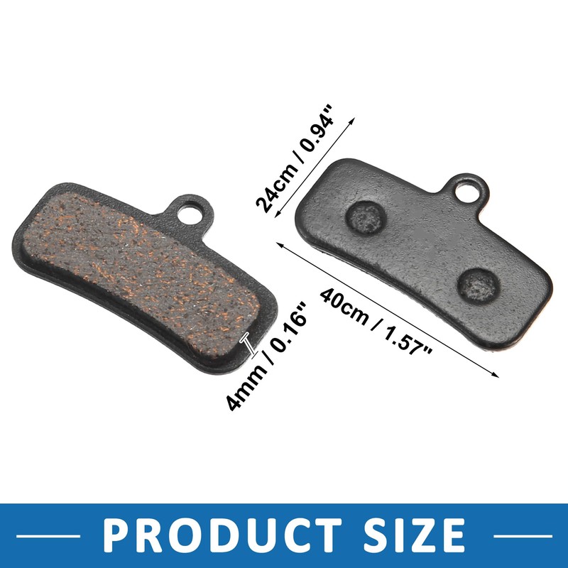 A ABSOPRO Disc Bike Brake Pads with Split Pin for