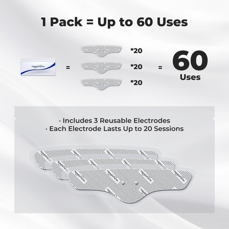 HeadaTerm-2 Replacement Electrodes (1 Pack(3 Pieces per Pack))