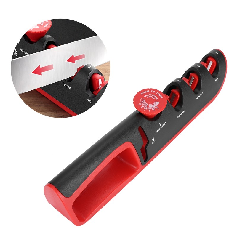 4 in 1 Multifunctional Knife Sharpener Adjustable Manual Sharpening Tool