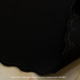 Teanea Solid Bottom Bunk Bed Blackout Curtains Privacy Cloth Single Size Twin Size for Men Women Collage Students, 2 Panels, Super Blackout Black