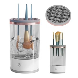 Máquina Limpiadora de Brochas de Maquillaje para una Limpieza Rápida y Eficaz, Máquina Giratoria Limpiadora de Brochas Automática, Giratoria Automática Cosmética Eléctrica para