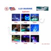 LLD_TK 120 Blue LED Underwater Light Boat Marine Yacht Stainless