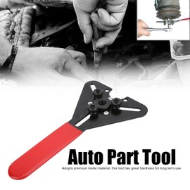 AC Clutch Holding Tool, Steel Car Air Conditioning Clutch Holding Tool R134a A/C Repair Dual Purpose Key Set