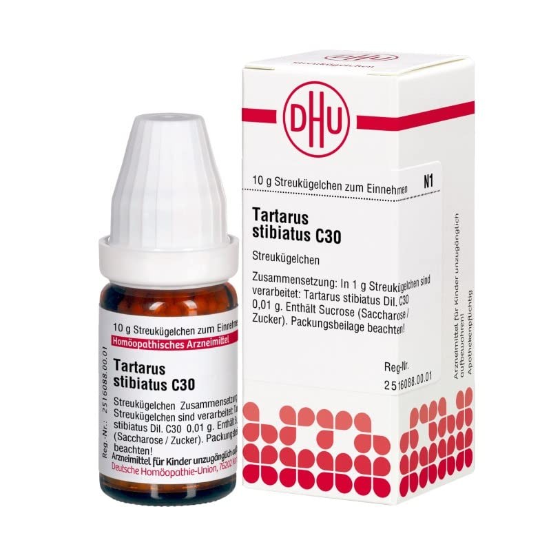 DHU Tartarus stibiatus C30 Spreading Balls 10 g Globules