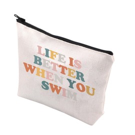 Swim Makeup Bag Swimming Lover Gift Swim Team Gift Swimming Teach Instructor Mom Gift (You Swim CA)
