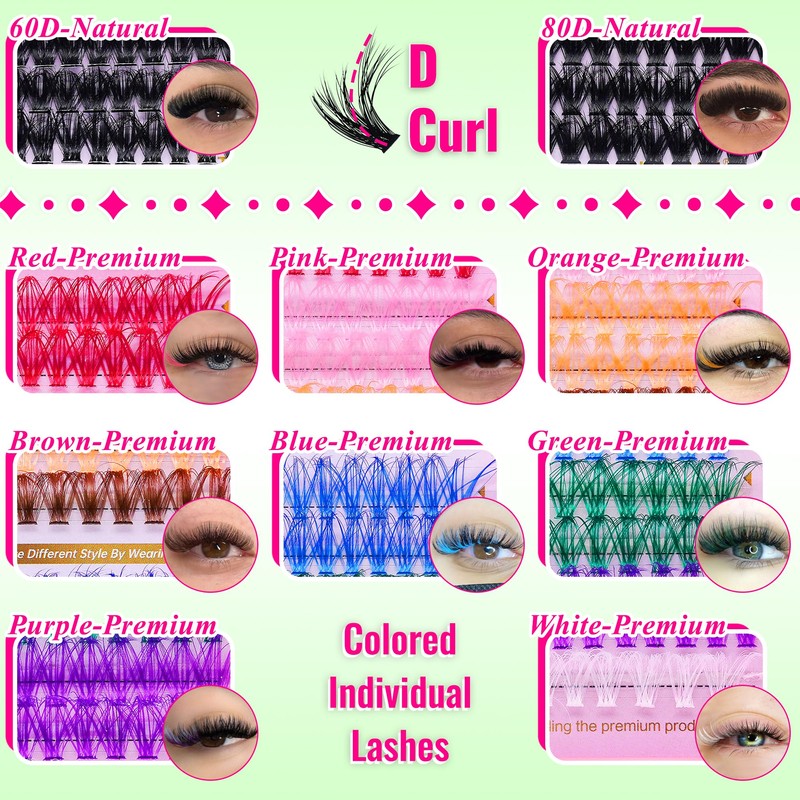 Lash Clusters Kit DIY Lash Extension Kit 3D Effect Cluster
