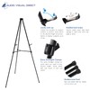 Lightweight Aluminum Telescoping Display Easel, 70 Inches, Black