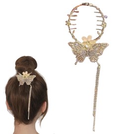 Hair Accessories Bun Hair Bun Maker Small - Hair Clip for High Ponytail Metal Hair Clips Women for Thin Medium Thickness 0711
