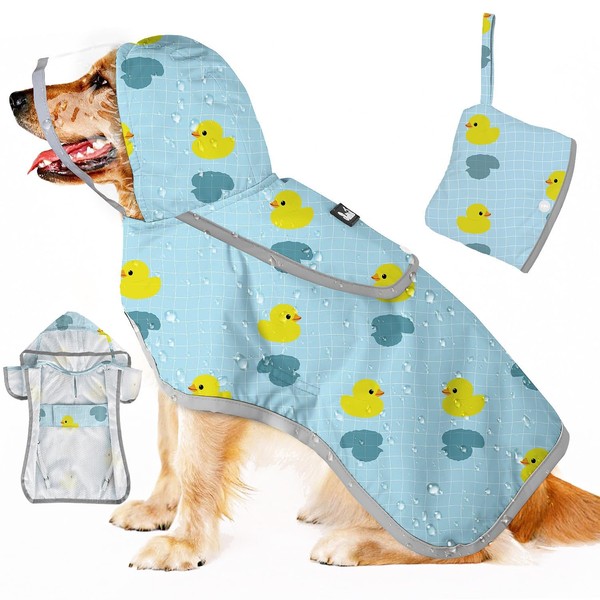 SlowTon Dog Raincoat for Large Medium Small Dogs - Adjustable