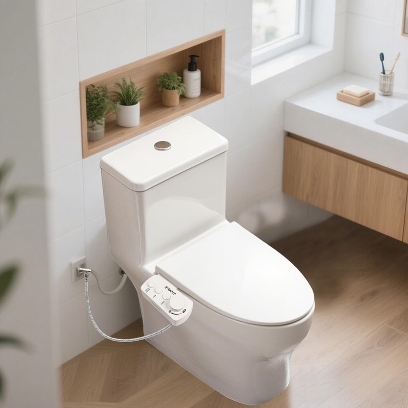 Jamini Ultra-Slim Detachable Bidet Attachment for Toilet – Non-Electric Cold