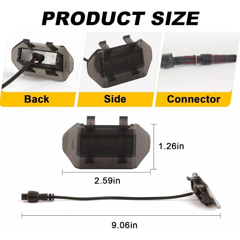 Sidi Led Front Grill Grille Lights for 2024 2025 Jeep