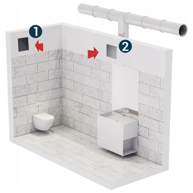 DOSPEL PLAY CLASSIC Wall Fan for Bathroom and Kitchen, Quiet