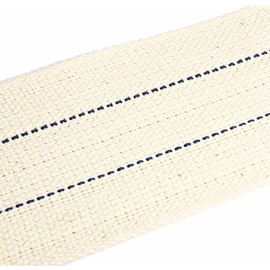 NKlaus 1 Metre Flat Wick Woven 64 mm 100% Natural Cotton Wick for Oil Lamp with Purified Petroleum 1289