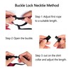 Sucrain 1pcs Boy's Necktie Pre-tied Adjustable Neck Strap Tie for