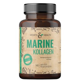 Marine Kollagen – 140 Marin Kollagen Kapseln Hochdosiert – 2400mg Collagen Kapseln Hochdosiert – Laborgeprüft – Reines Marine Collagen ohne unnötige Zusatzstoffe – Collagen Marine Collagen Hochdosiert