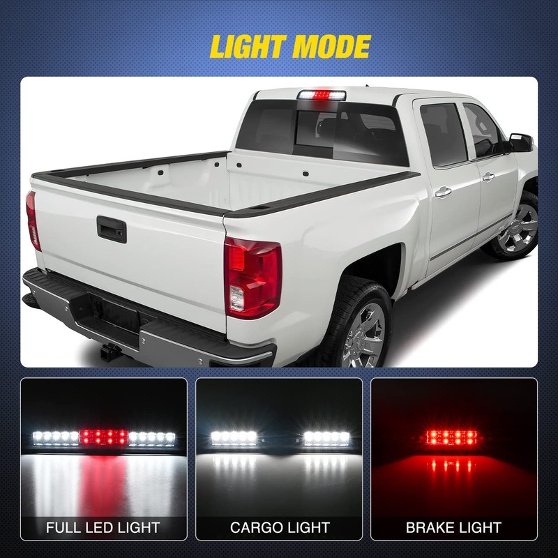 Nilight Third Brake Light Tail High Mount 3rd Stop Cargo