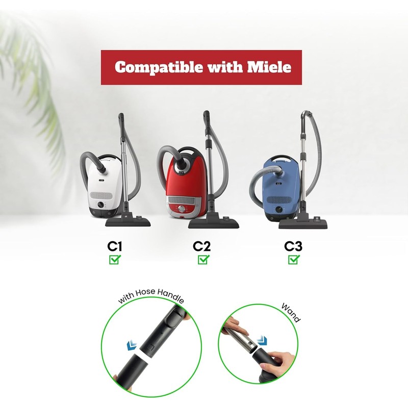 For Miele 35mm Vacuum Attachment Kit for Miele C1 C2