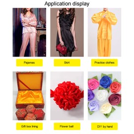 Excellent Quality Silk Satin Fabric Shiny Fabric Clothing Curtain Fashion Wedding Decoration Tablecloths for Sewing Pillows Bed Linen of Evening Wear Carnival Costumes and Skirts D (Colour: Navy Blue)