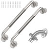 2 Pack Shower Grab Bar with Knurled Anti-Slip Grip 18