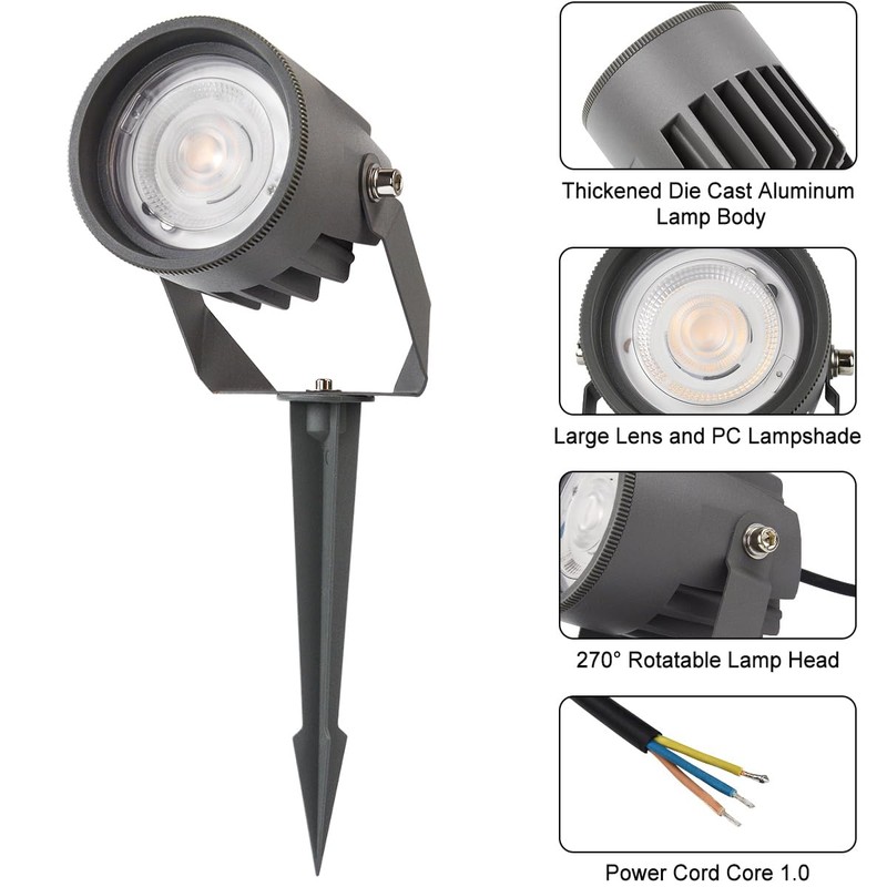 Led Landscape Outdoor Spot Light - Heavy Duty 120V Accent