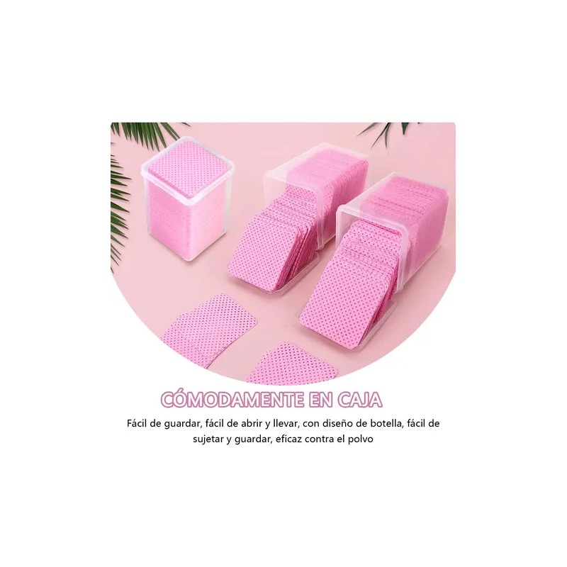400 Pcs Cuadrado Toallitas Limpiadoras Rojo Rosa
