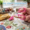 Mini Scissors, 4 Pack Small Craft Set with Silicone Caps