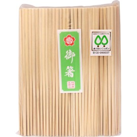 Yoshii Shoji YOS-062 Japanese Japanese Cypress Hexagonal Single Mouth Split Chopsticks 100 Pairs 100 Pairs Poly Filled Kaiseki Restaurant