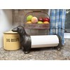 Creative Co-Op Antiqued Bronze Dachshund Dog Paper Towel Holder