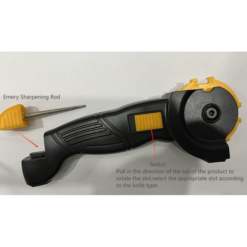 Professional Kitchen Knife Sharpener, 5-Stage Manual Sharpening Tool for Chef