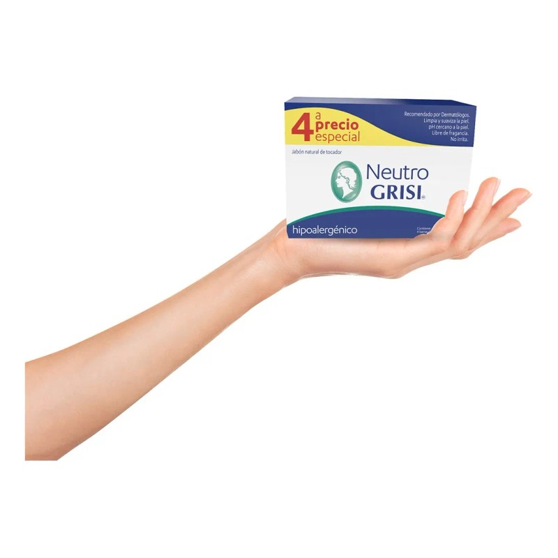 Jabón Barra Grisi Neutro Paquete Jabones 150g