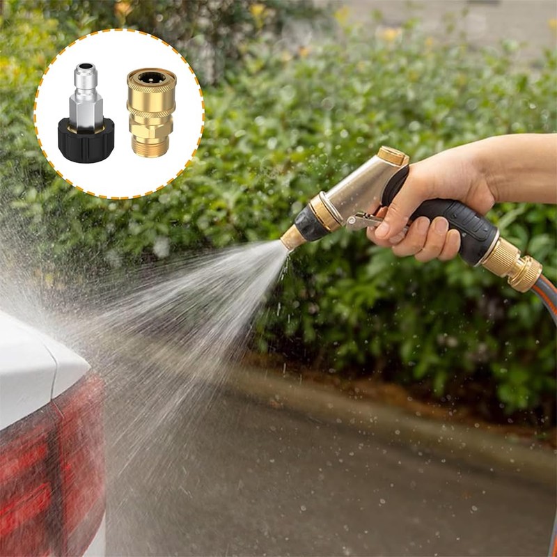 QOOWFEANIG Pressure Washer Quick Connect Kit - 1/4 Inch Quick