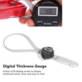 8" Digital Outside Caliper, 0 to 200mm Digital External Caliper Digital Thickness Gauge Measuring Tool, Electronic Thickness Outer Diameter Measuring Gauge with Handle and Inch/Mm/Fractions Unit