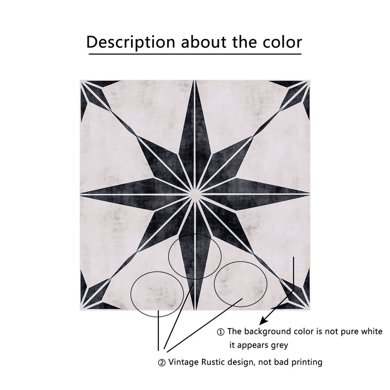 Starry Tile Stickers - Fireplace - Waterproof & Removable -