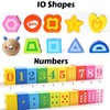 BOHS Caterpillar Threading Game - Toddler Learning Counting, Numbers and