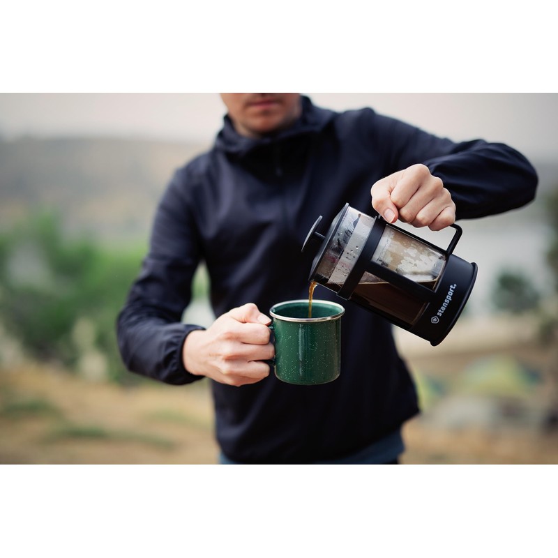 Stansport French Coffee Press (278),Black