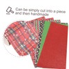 Operitacx 12pcs Christmas Faux Leather Fabric Sheets Stylish Lightweight Artificial