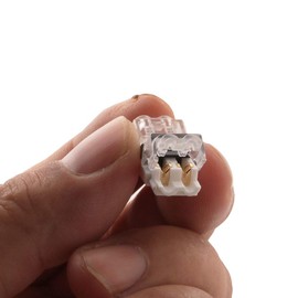 CTRICALVER 2 Pin Wire Connector Wire Branch Connector Simple Quick Wire Installation Branch Wire Connection Fine Wire Set of 8