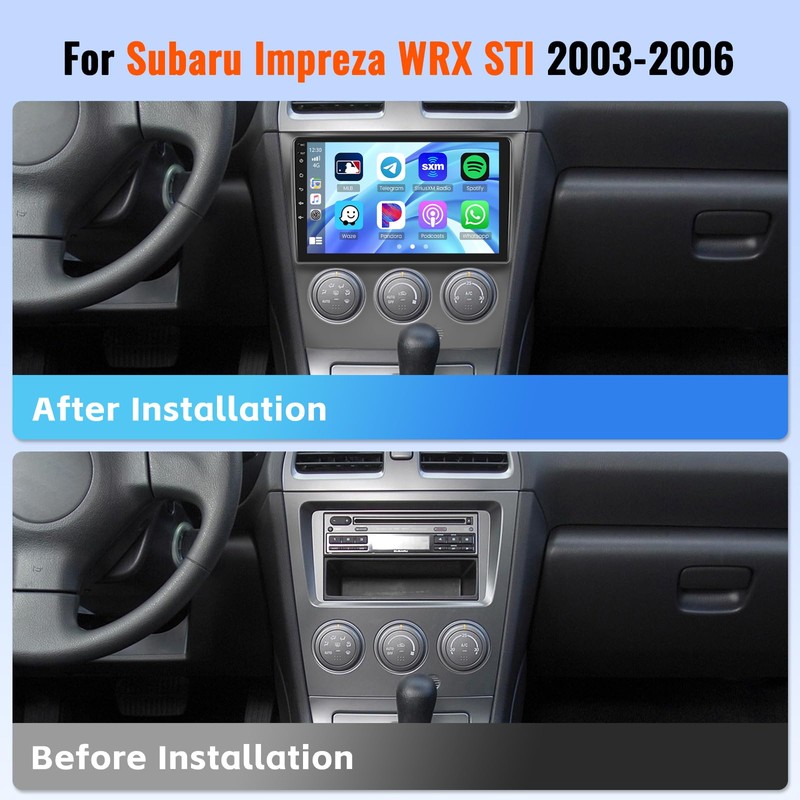 Realdio Android Car Stereo for Subaru Impreza WRX STI 2003