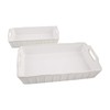 Mud Pie White Baker 2 Dish Set, small 2 3/4"